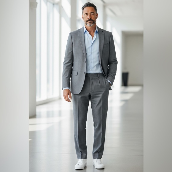 Men's Gray Suit (3-piece set)